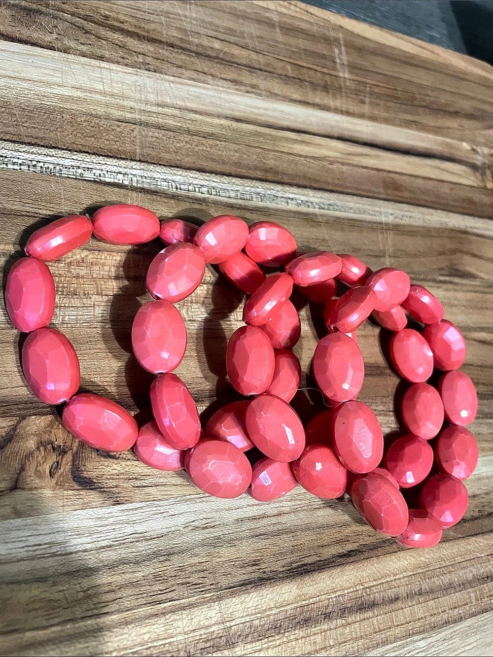 Pink Beaded Bracelet Set